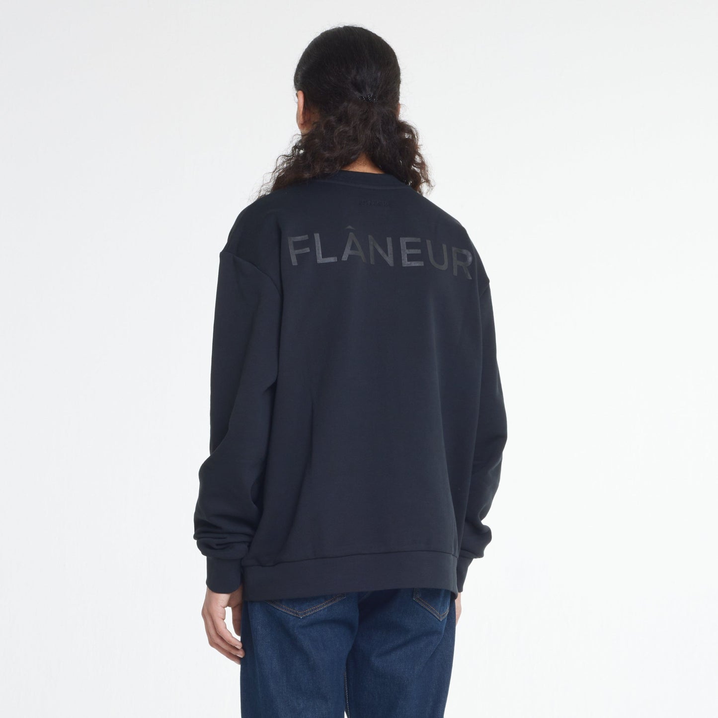 Tonal Logo Sweater | Black