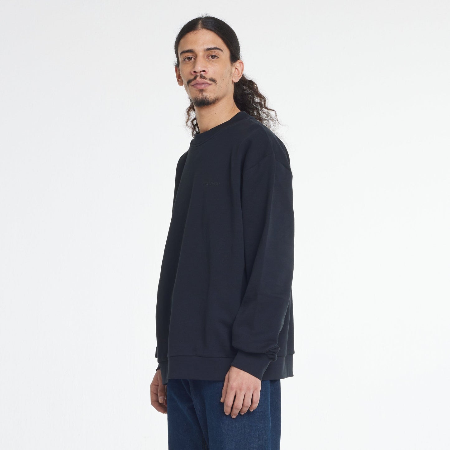 Tonal Logo Sweater Black