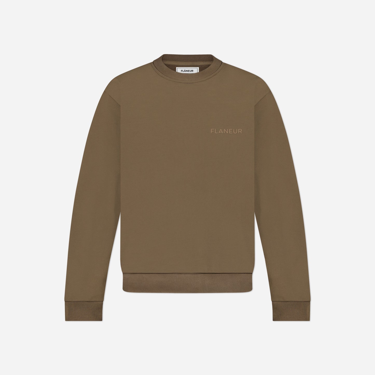 Tonal Logo Sweater | Brown