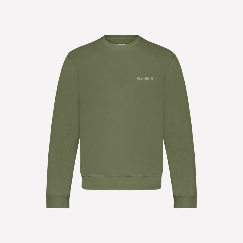 Tonal Logo Sweater | Green