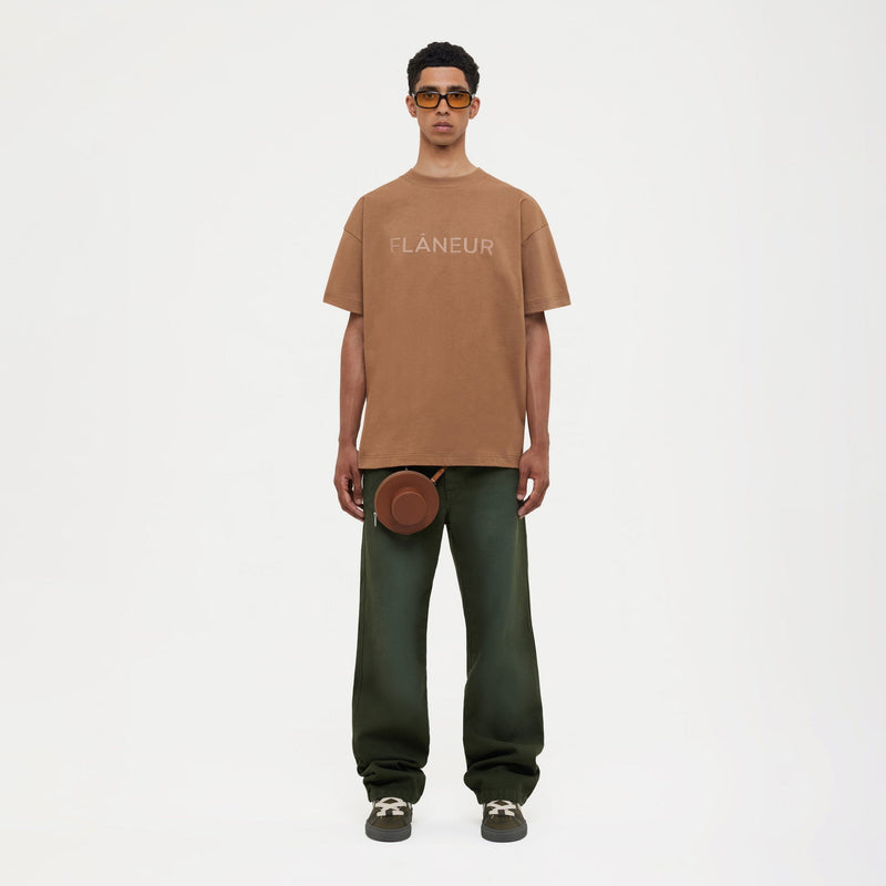 Tonal Logo T-Shirt | Brown