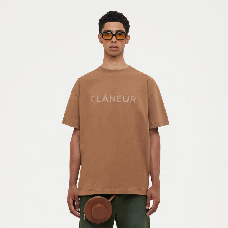 Tonal Logo T-Shirt | Brown