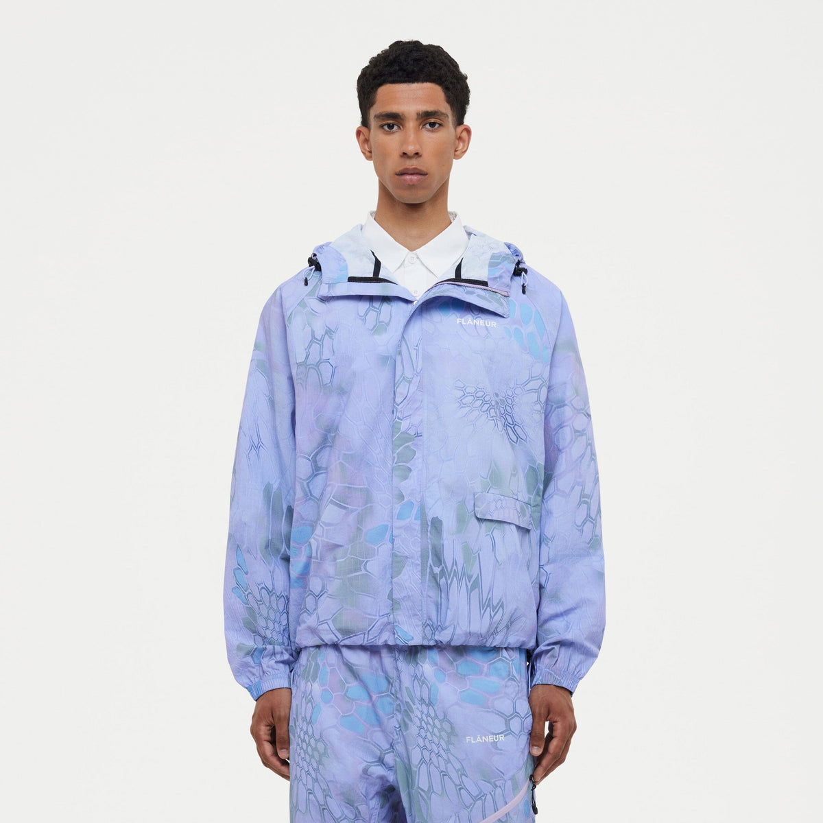 Turtle Nylon Jacket | Blue/Purple