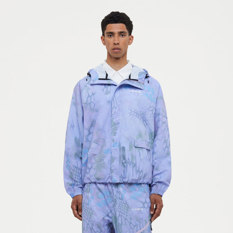 Turtle Nylon Jacket | Blue/Purple