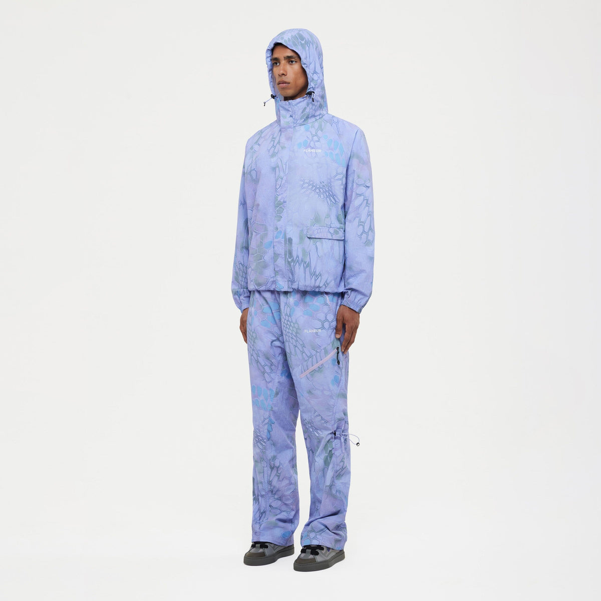 Turtle Nylon Jacket | Blue/Purple