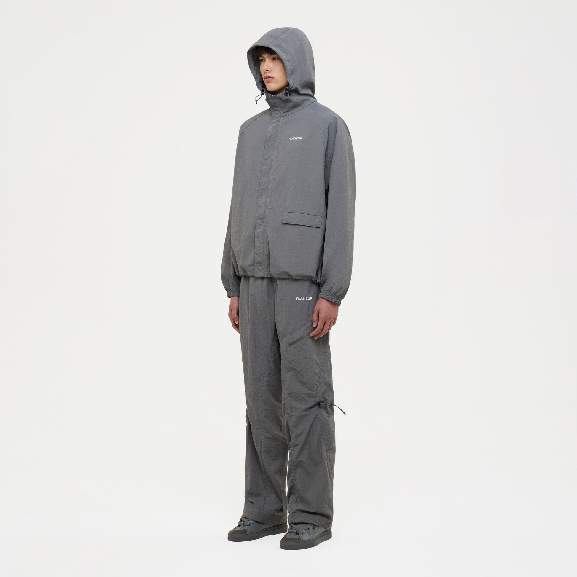Turtle Nylon Jacket | Grey