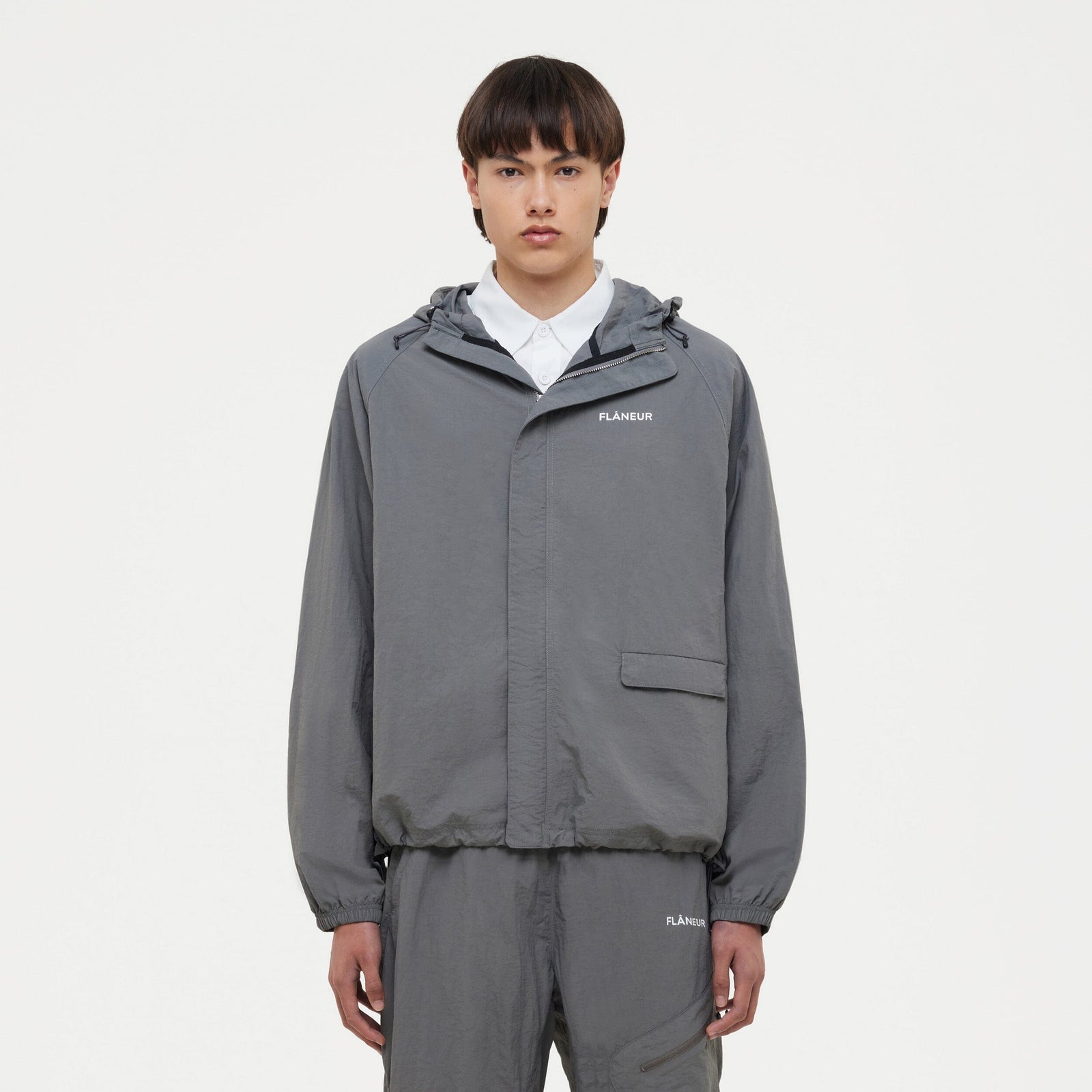 Turtle Nylon Jacket | Grey