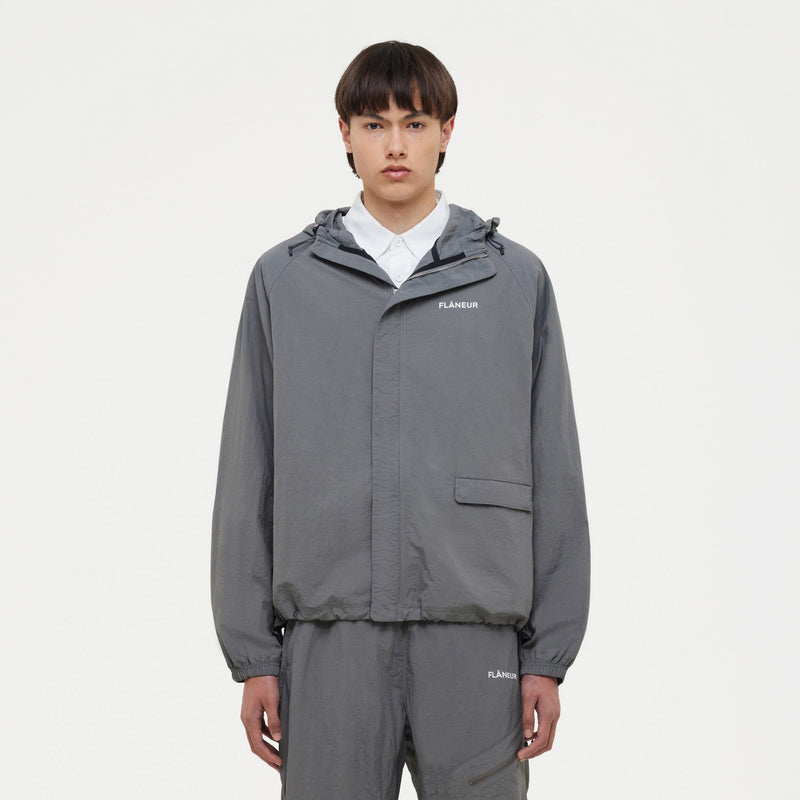 Turtle Nylon Jacket | Grey