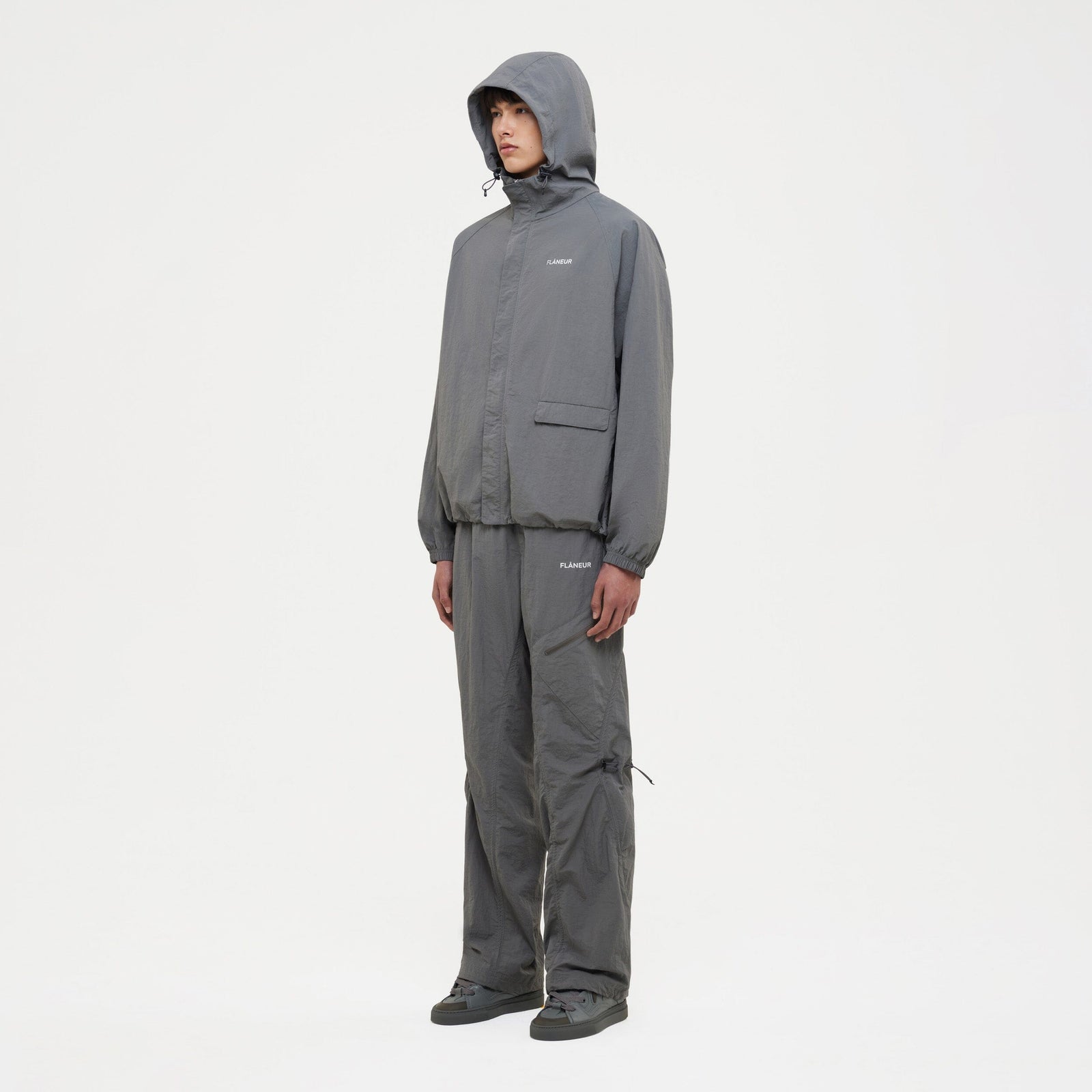 Turtle Nylon Jacket | Grey