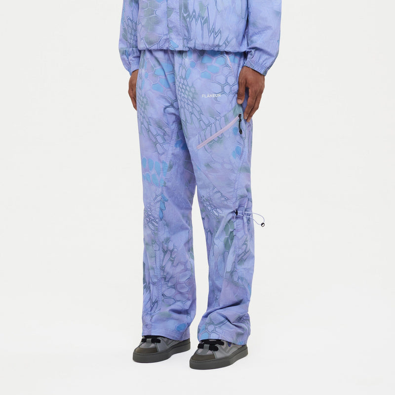 Turtle Nylon Trousers | Blue/Purple
