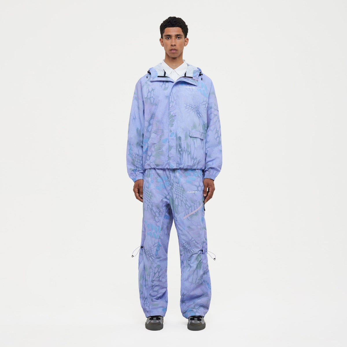 Turtle Nylon Trousers | Blue/Purple