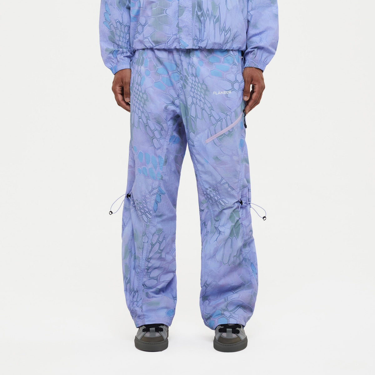 Turtle Nylon Trousers | Blue/Purple