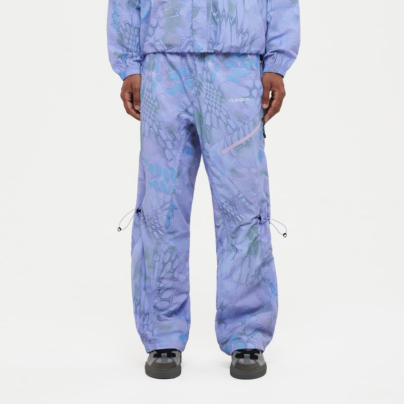 Turtle Nylon Trousers | Blue/Purple