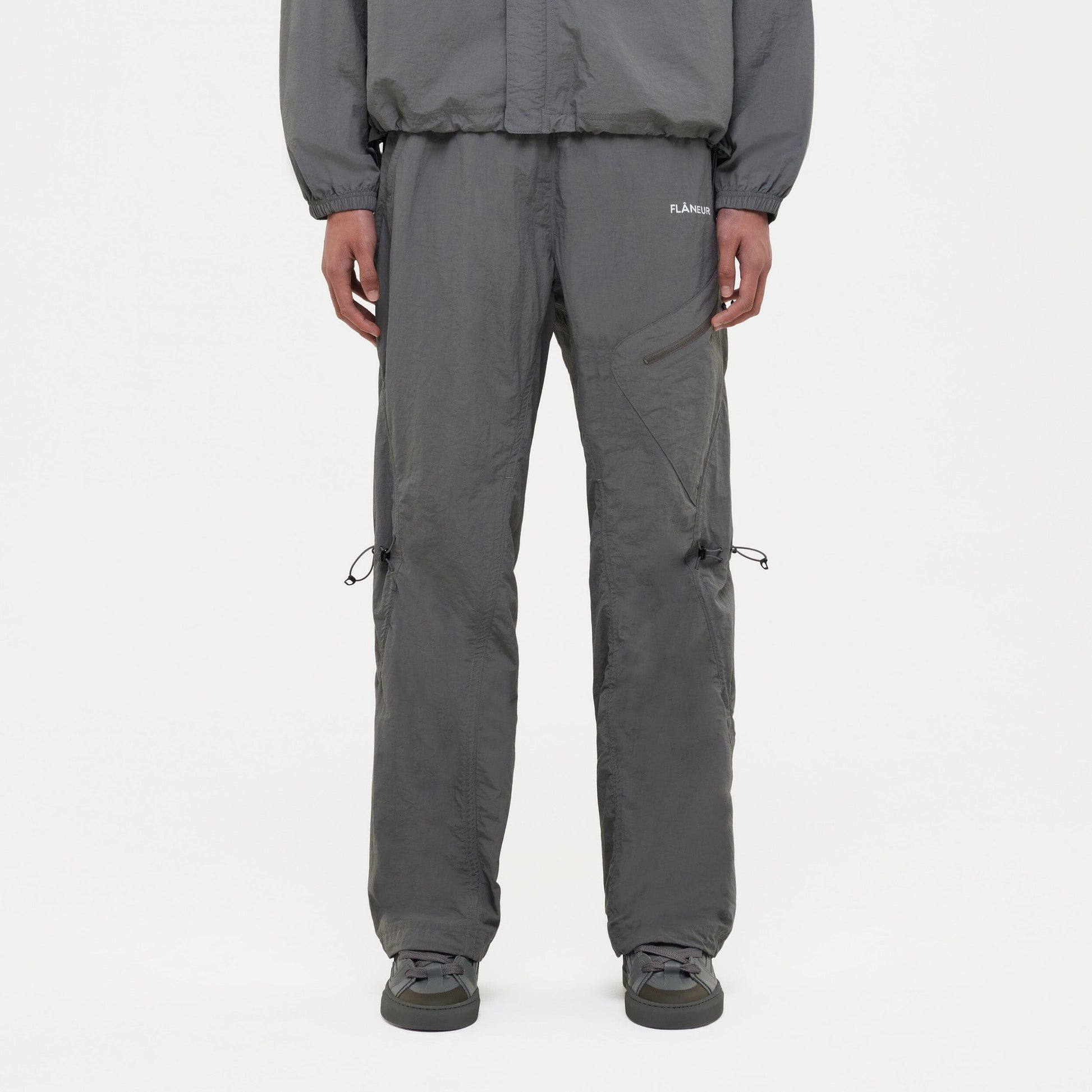 Turtle nylon Trousers Grey