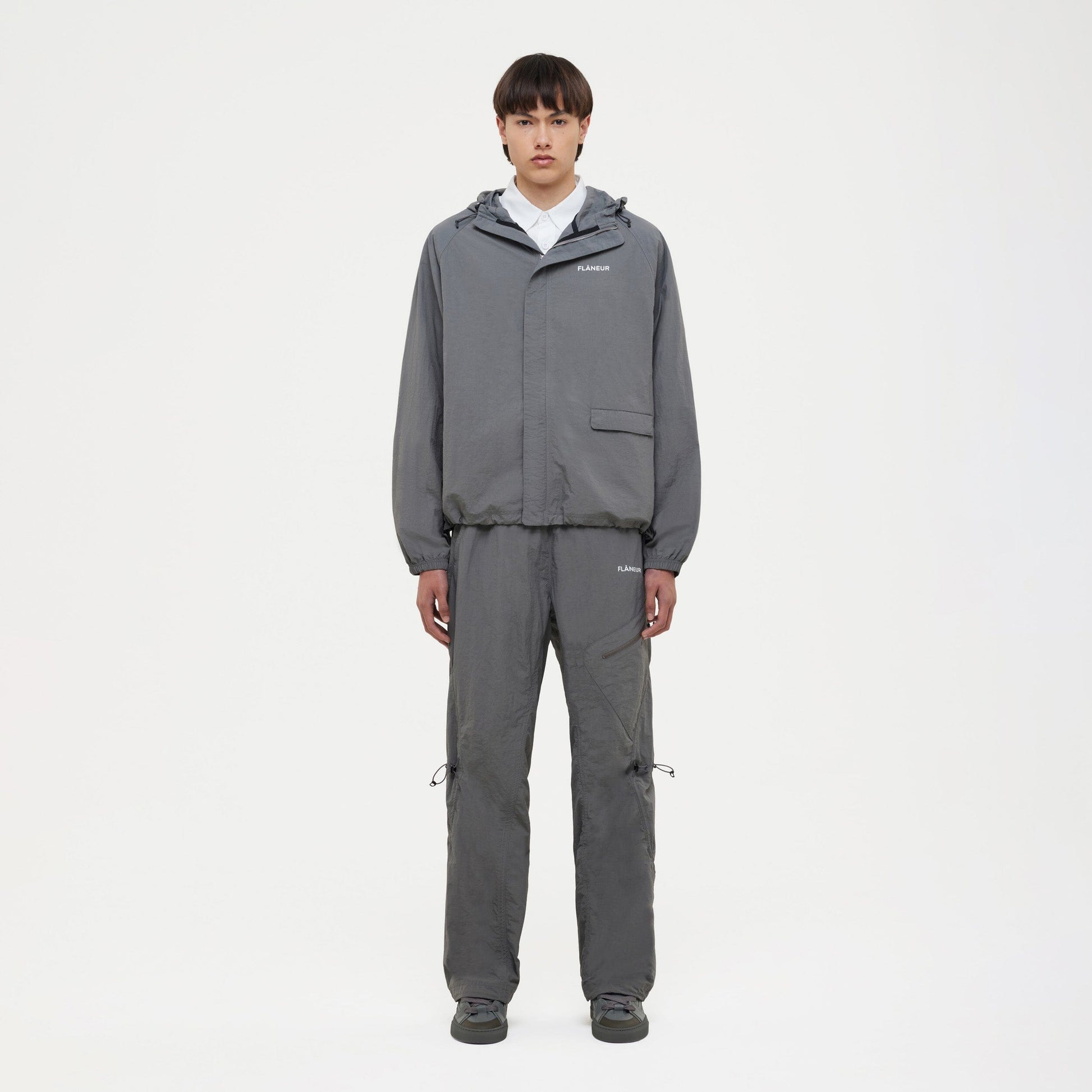 Turtle nylon Trousers Grey