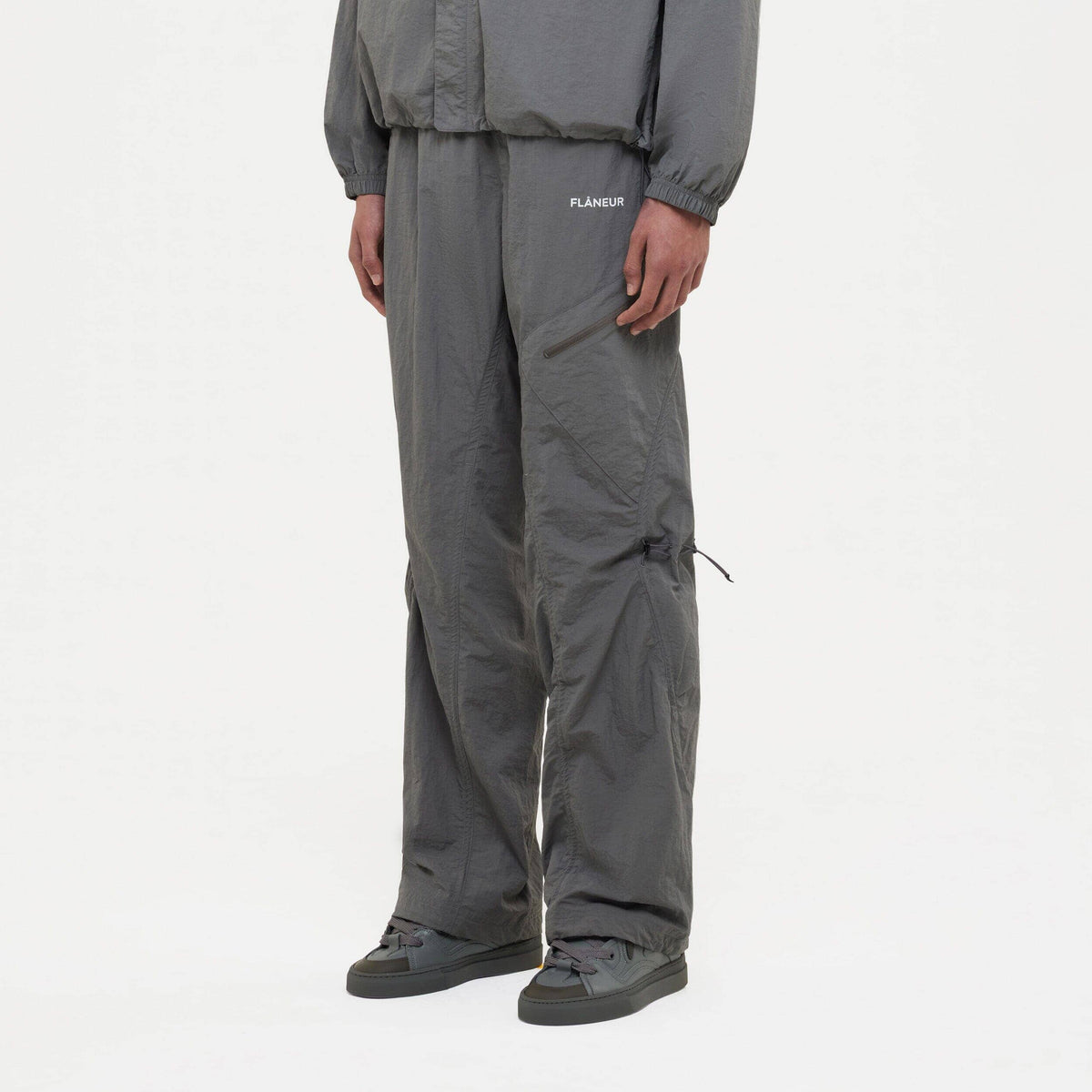 Turtle Nylon Trousers | Grey