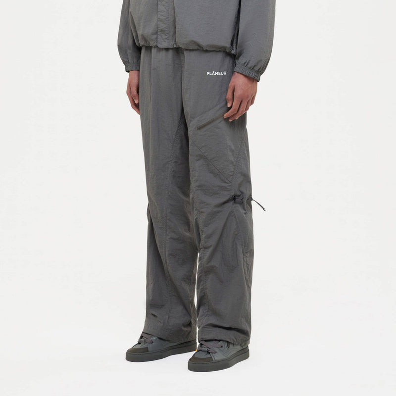 Turtle Nylon Trousers | Grey