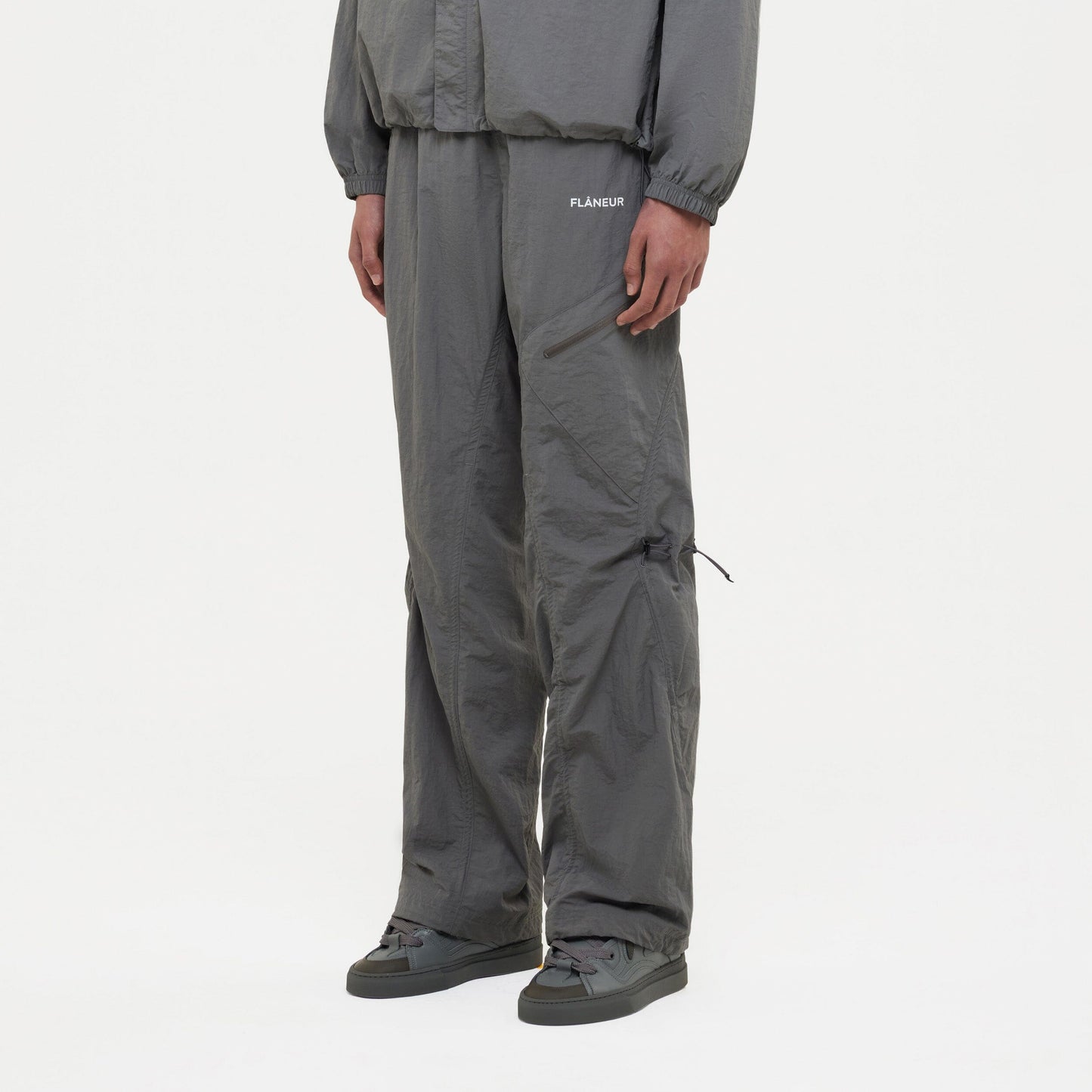 Turtle nylon Trousers Grey