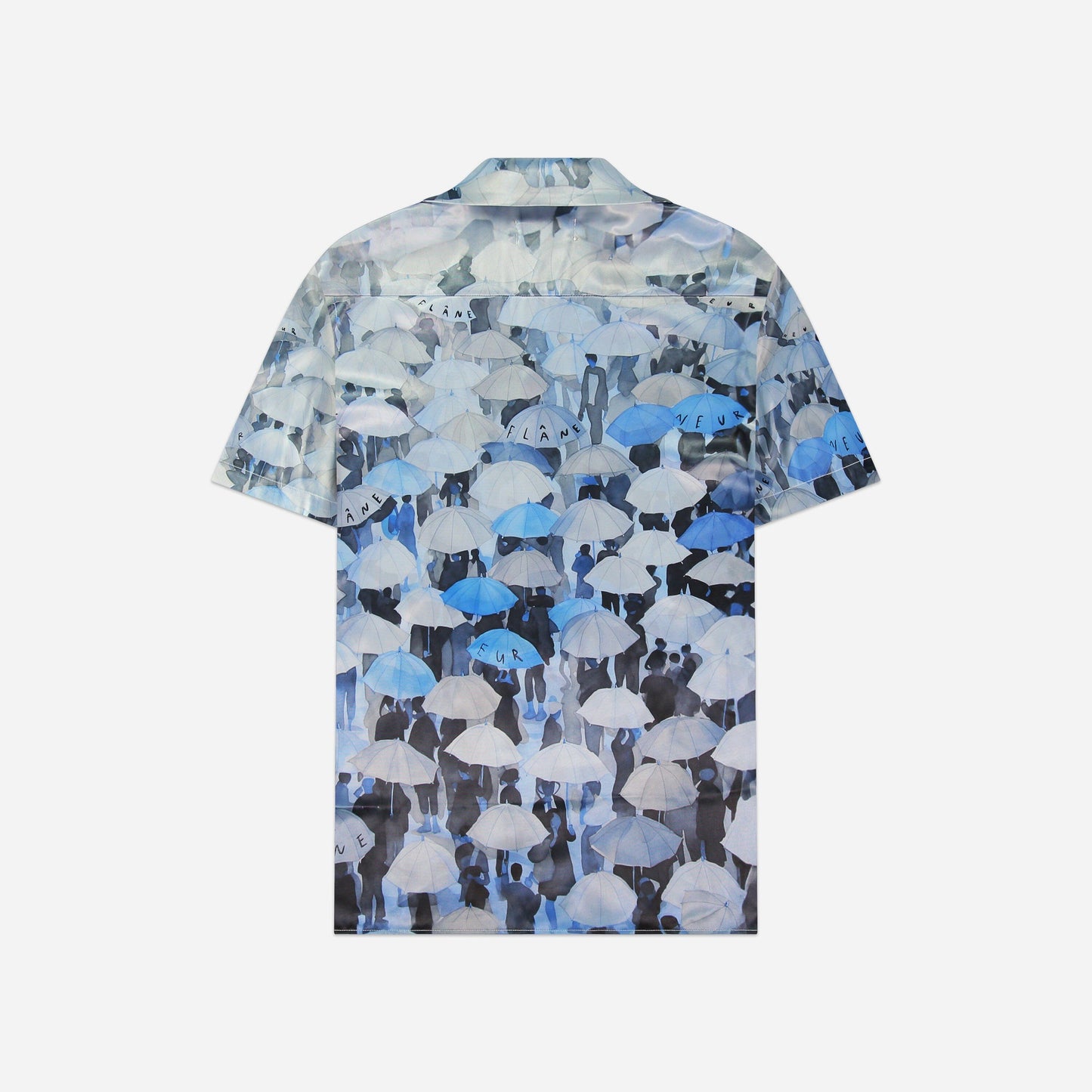 Umbrella Viscose Shirt Blue