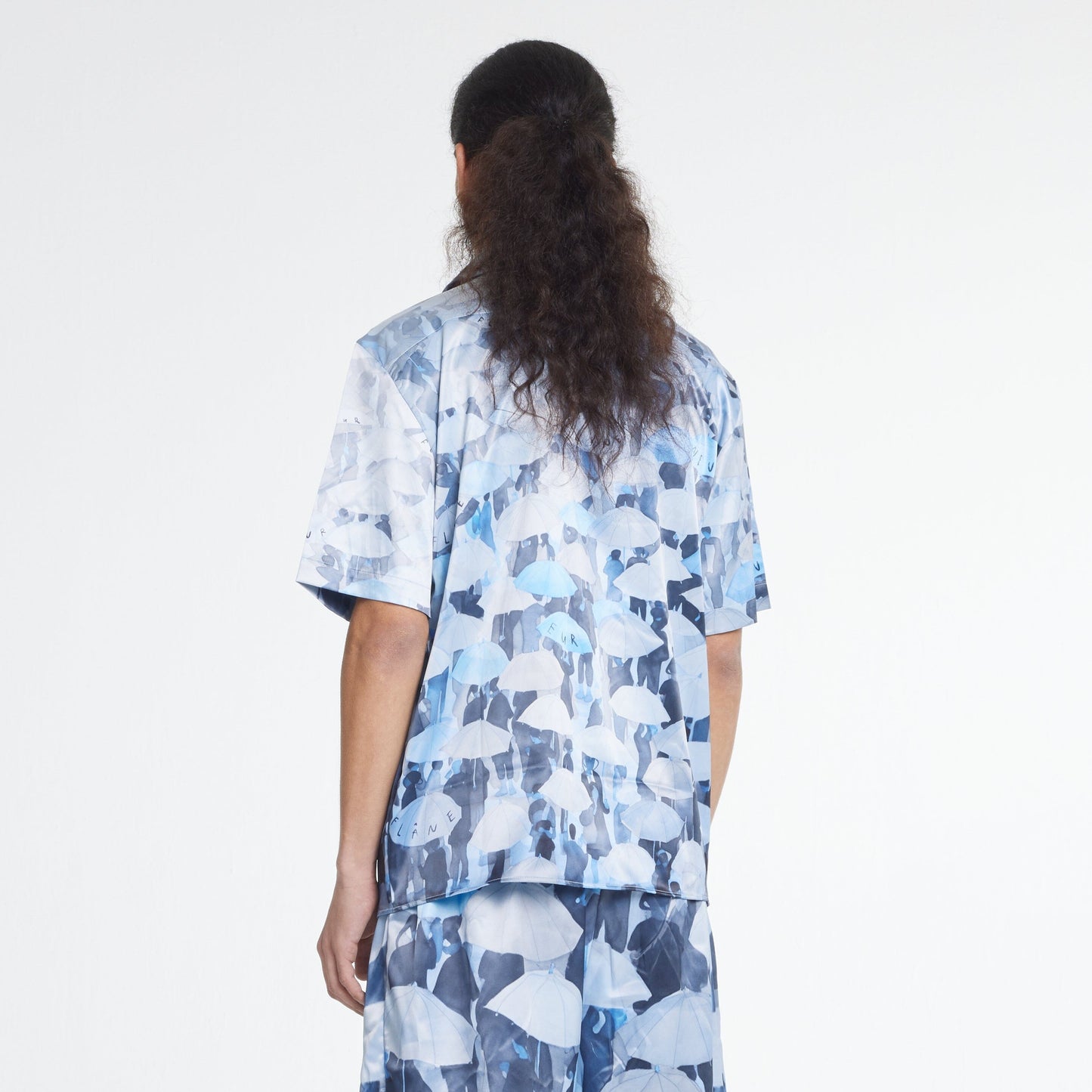 Umbrella Viscose Shirt | Blue