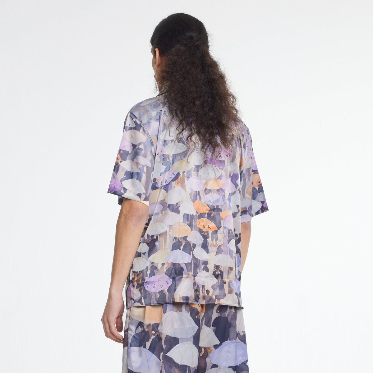 Umbrella Viscose Shirt | Purple