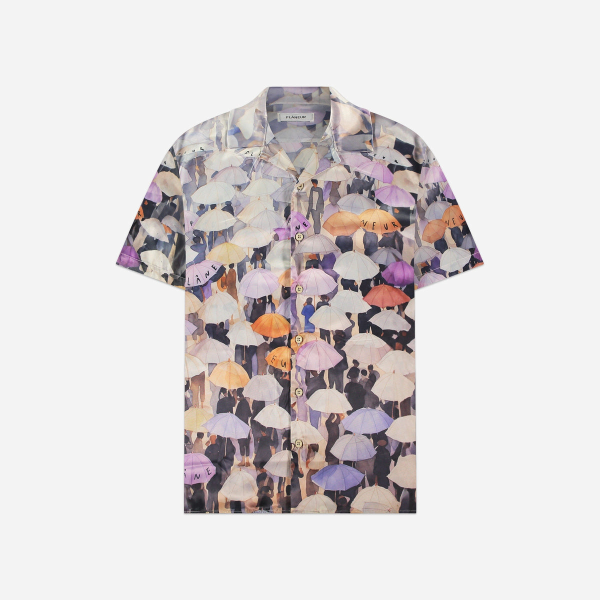 Umbrella Viscose Shirt | Purple