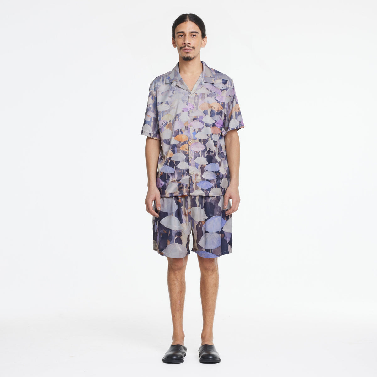 Umbrella Viscose Shirt | Purple
