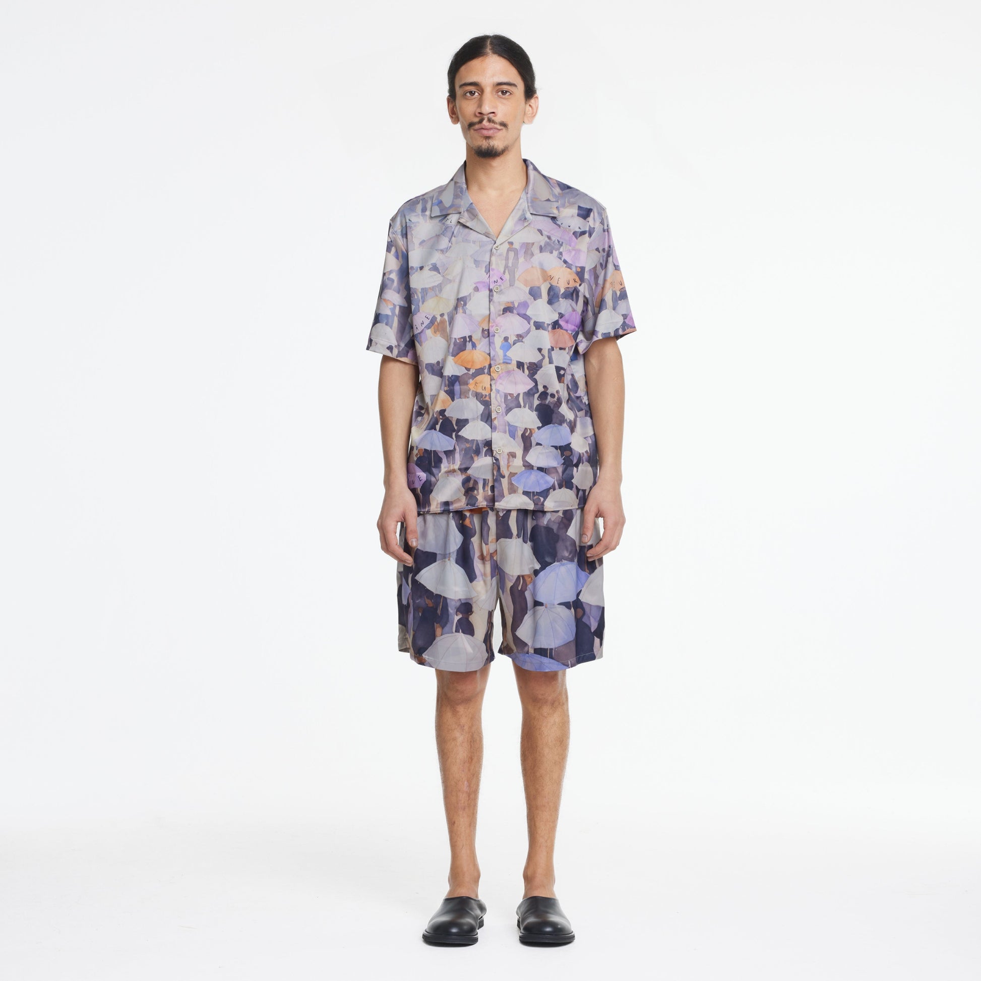 Umbrella Viscose Shirt | Purple