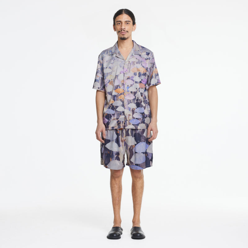 Umbrella Viscose Shirt | Purple