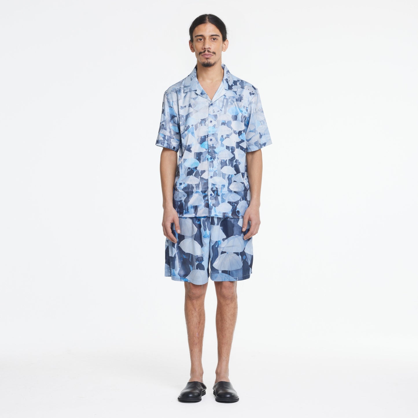 Umbrella Viscose Shorts | Blue