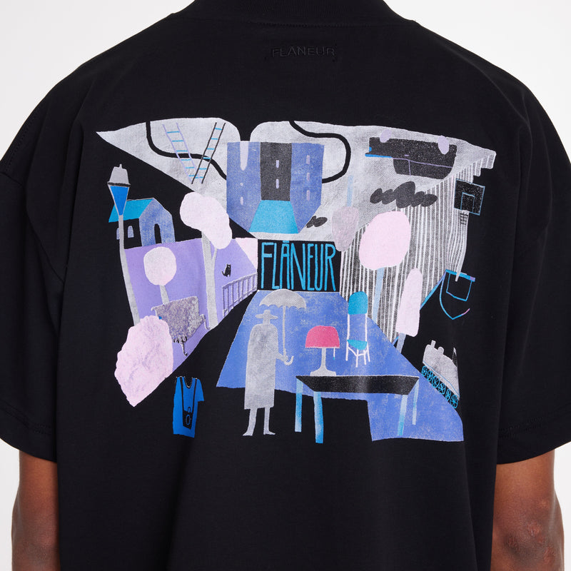 Upside Down T-Shirt | Black