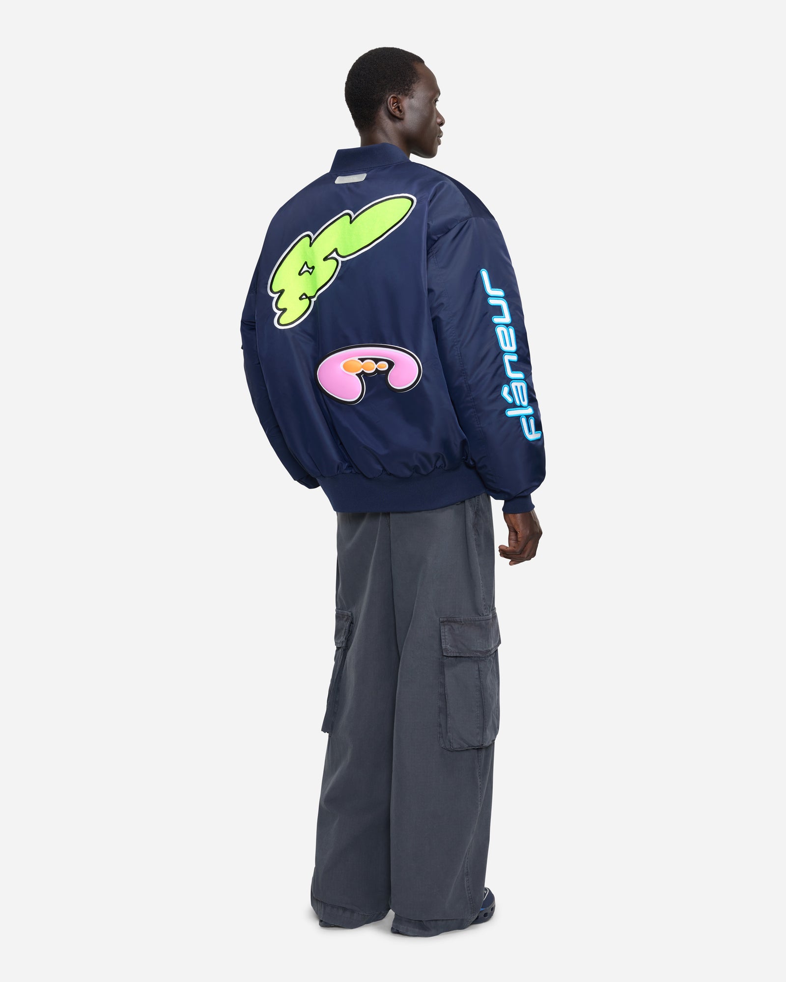 Flâneur Music Oversized Bomber | Navy