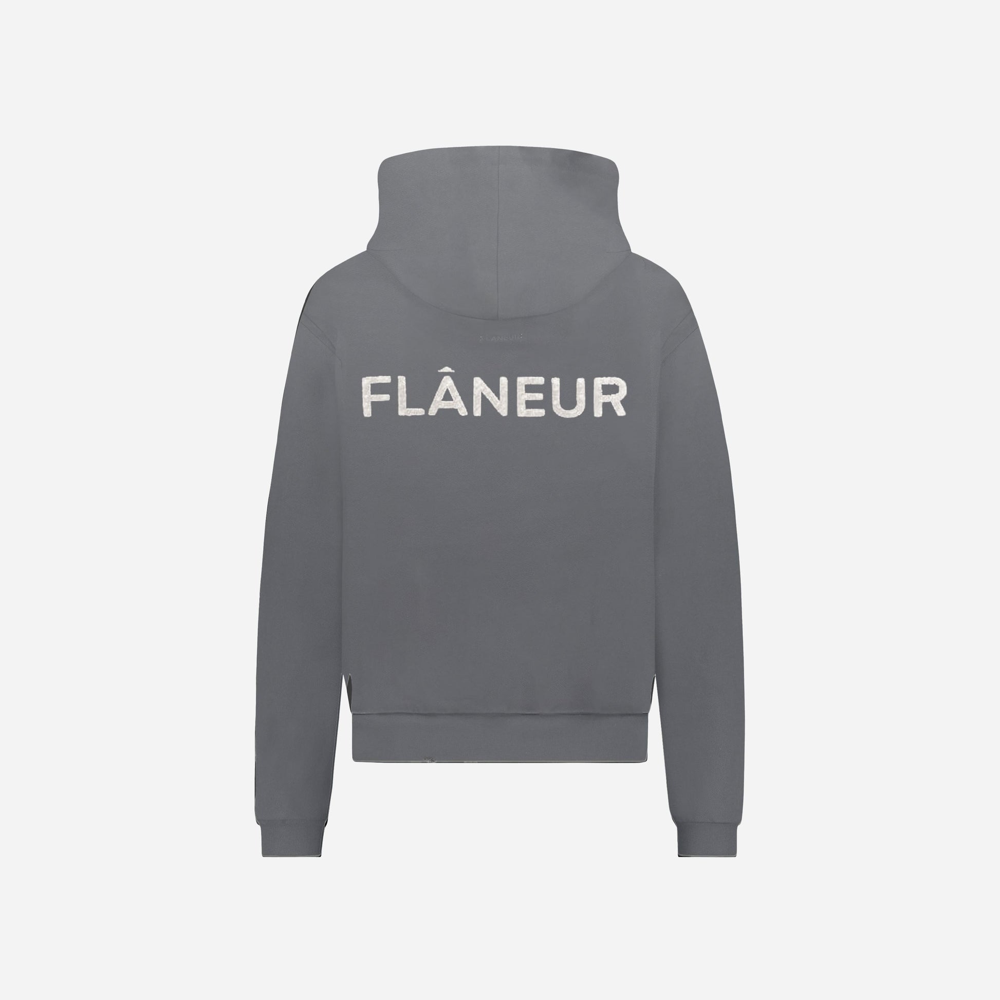 Washed Flâneur Hoodie Black (500GSM)