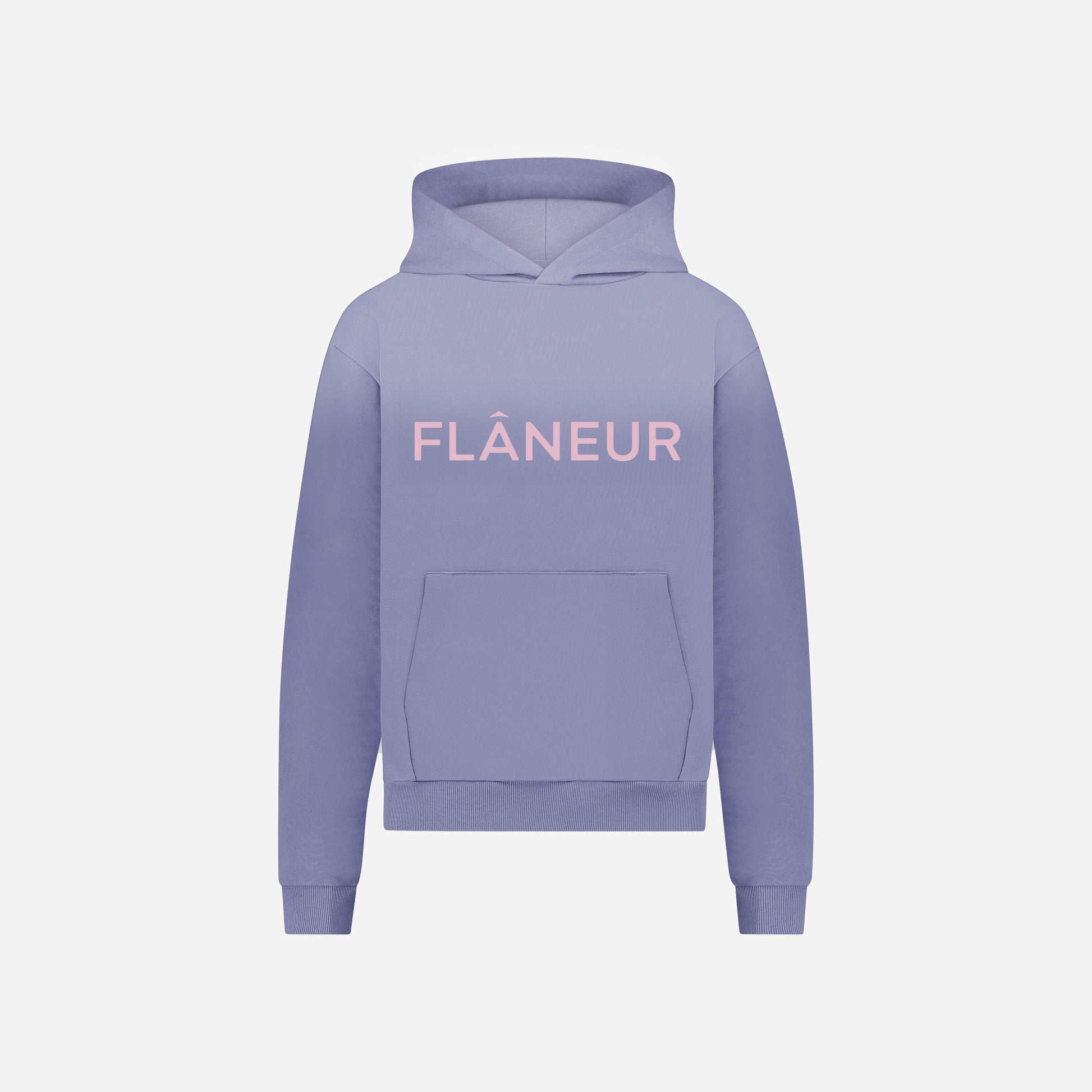 Washed Logo Hoodie Purple (500GSM)