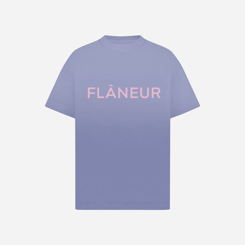 Washed Puffed Logo T-Shirt | Purple