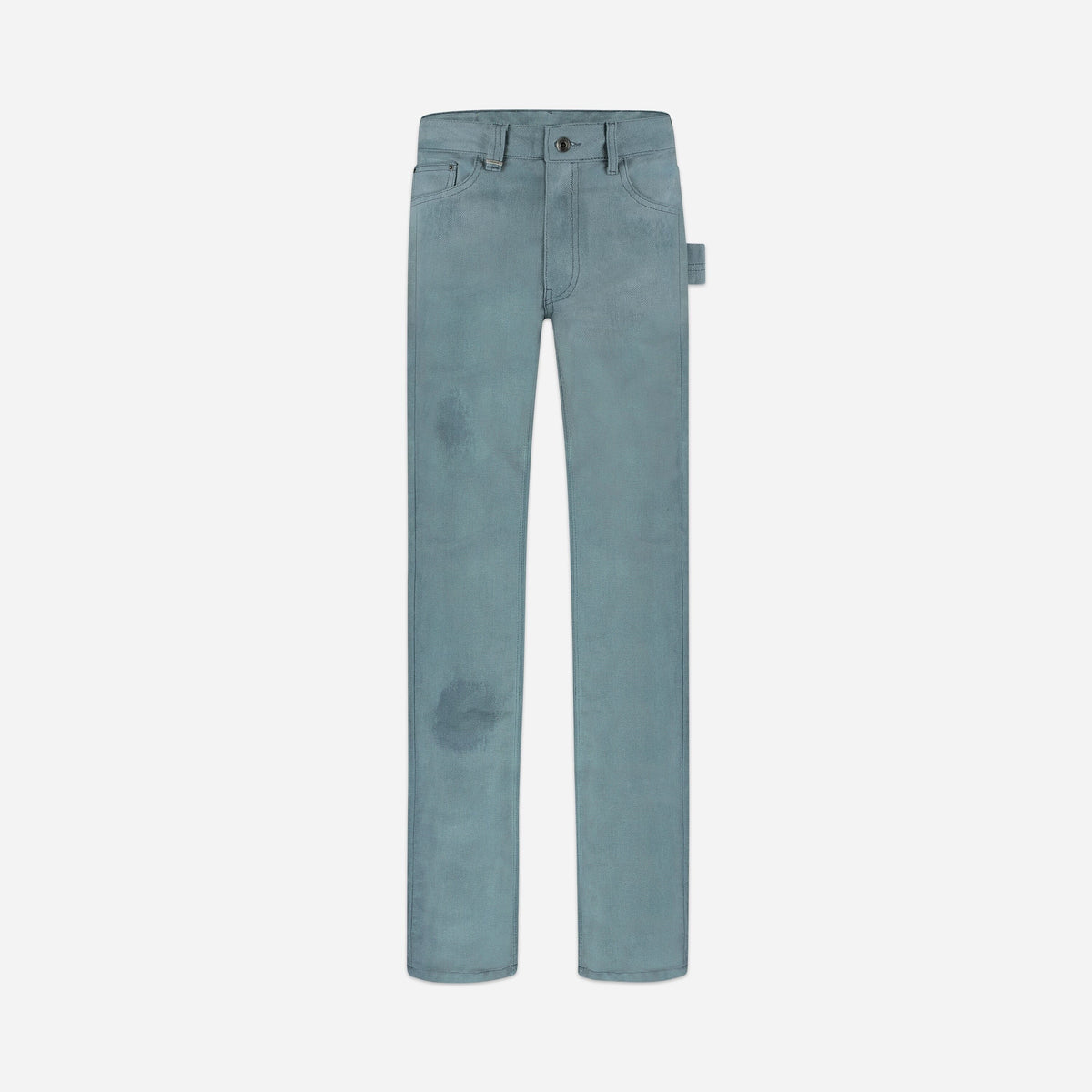 Waxed Denim Jeans | Azure Green