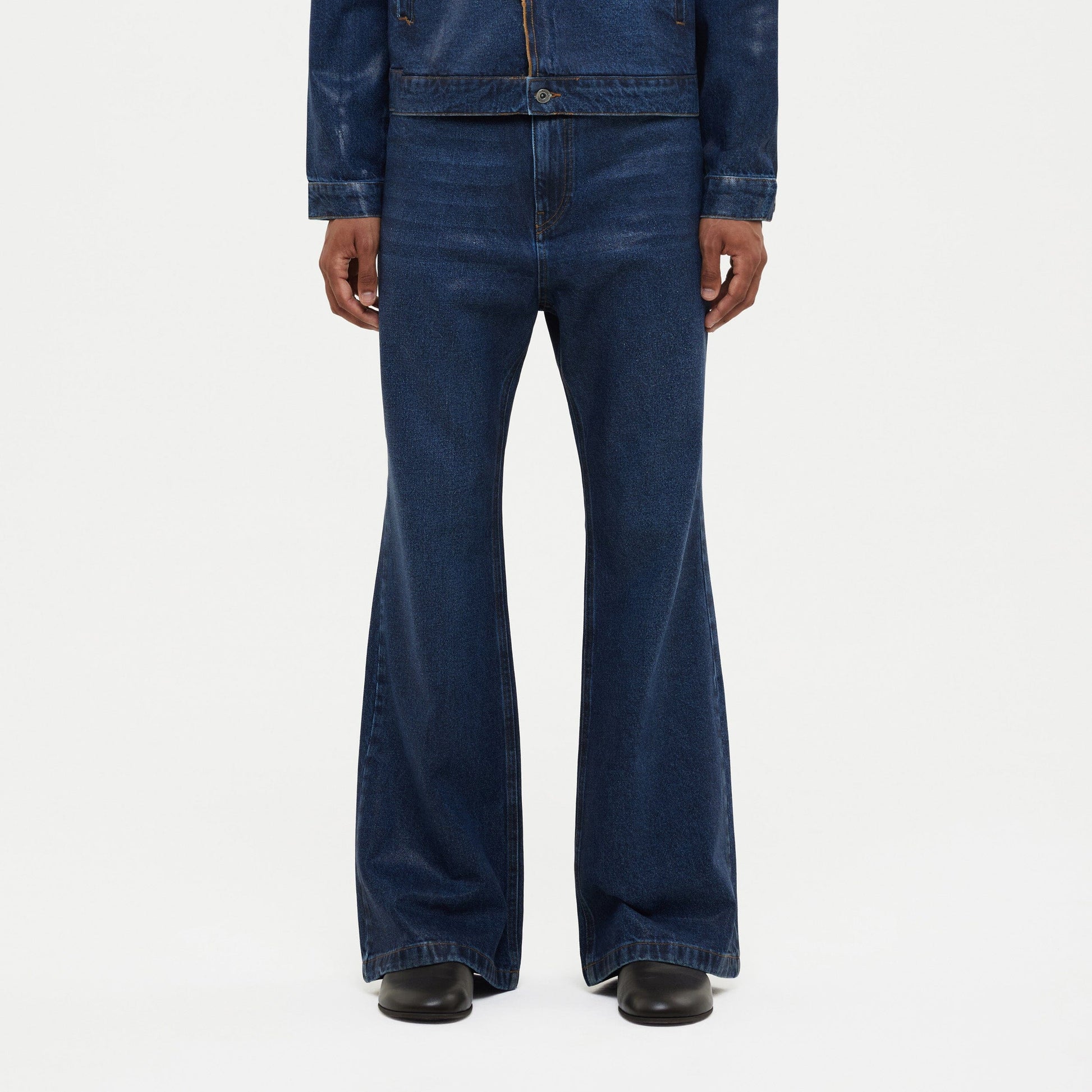 Waxed Metropole Jeans Blue