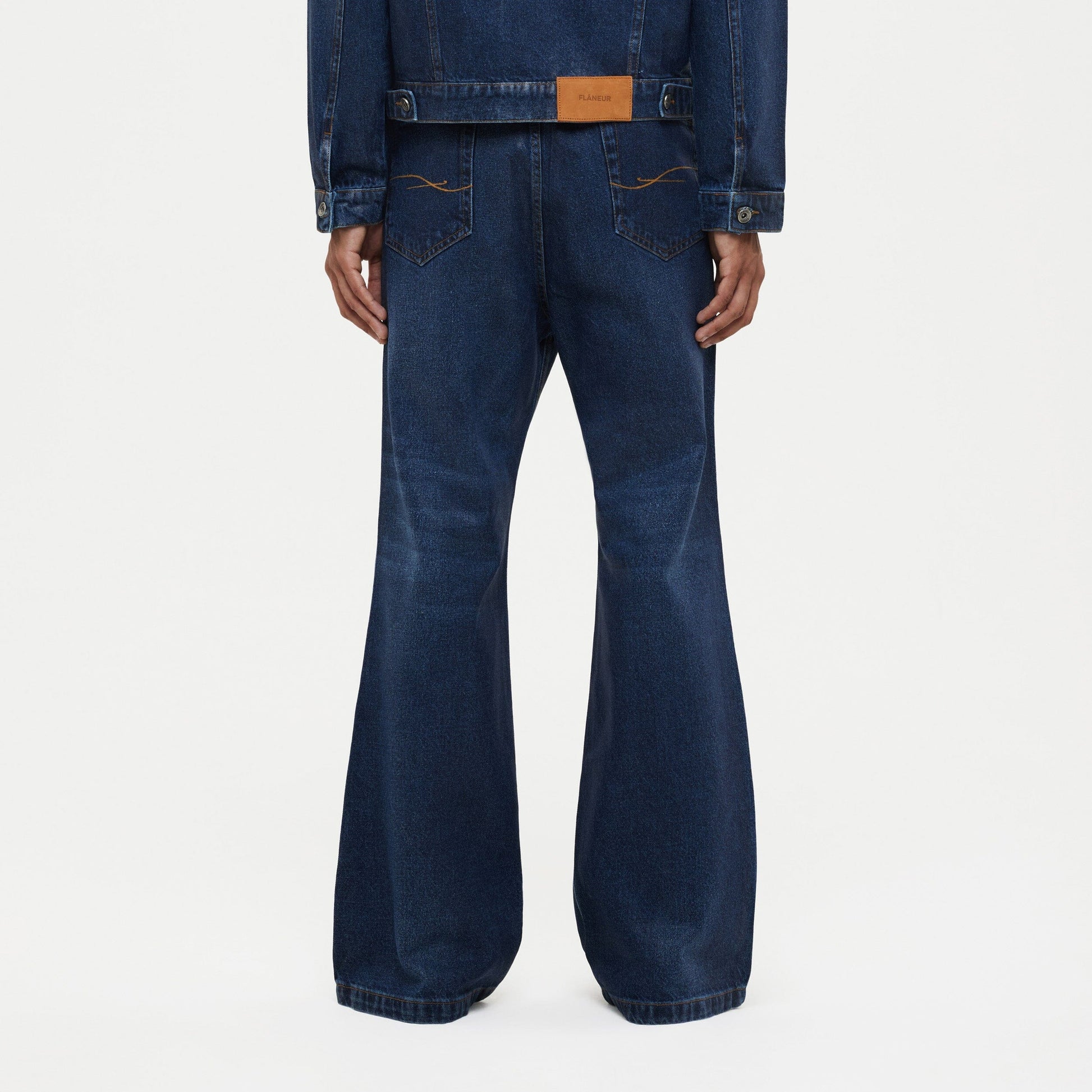 Waxed Metropole Jeans Blue