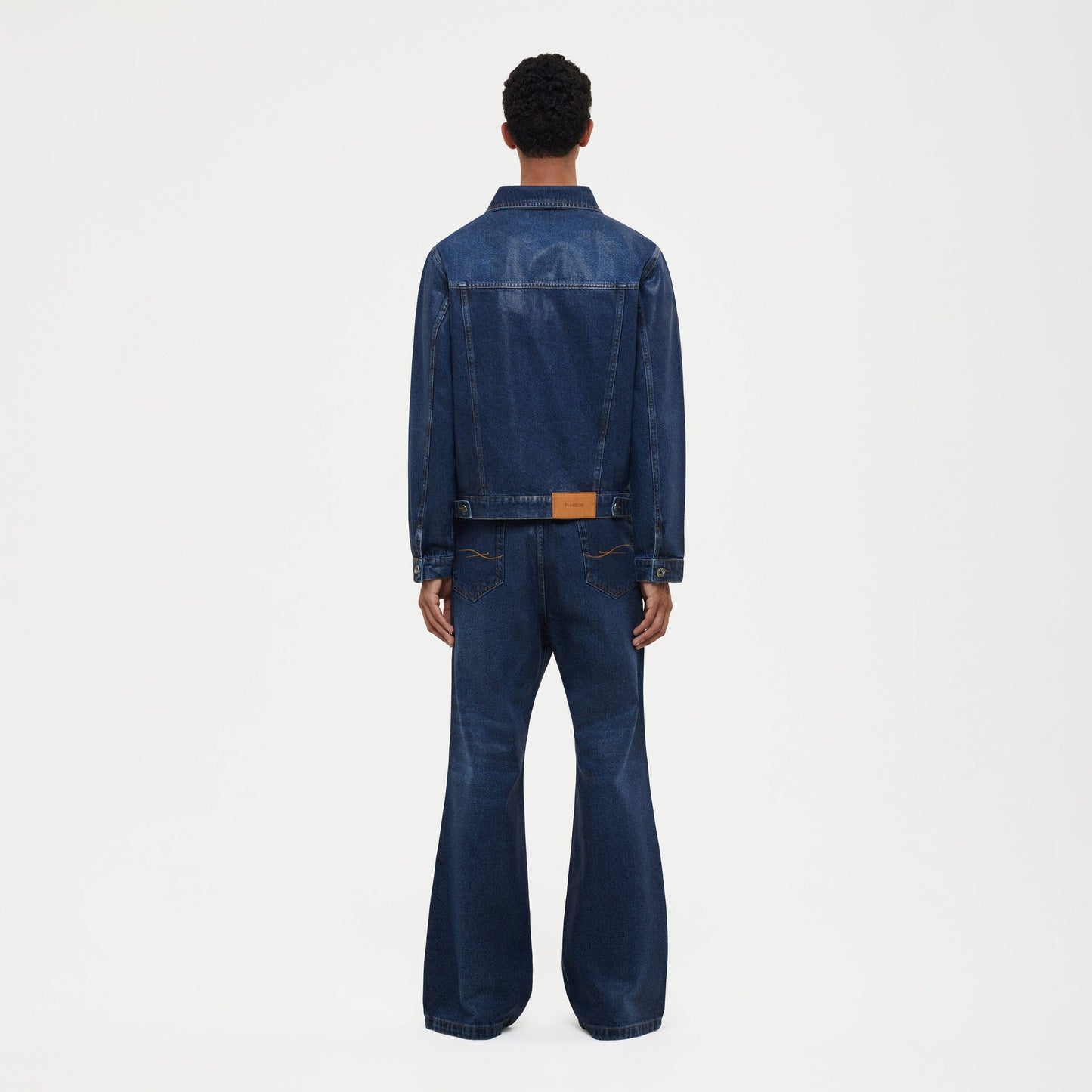 Waxed Metropole Jeans Blue