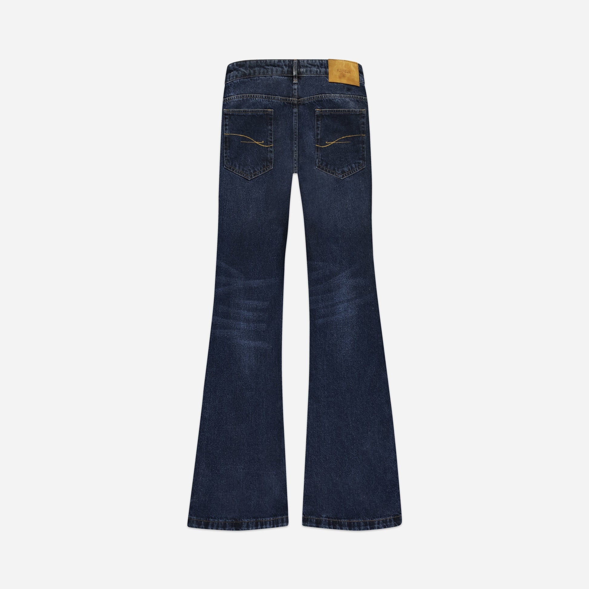 Waxed Metropole Jeans Blue