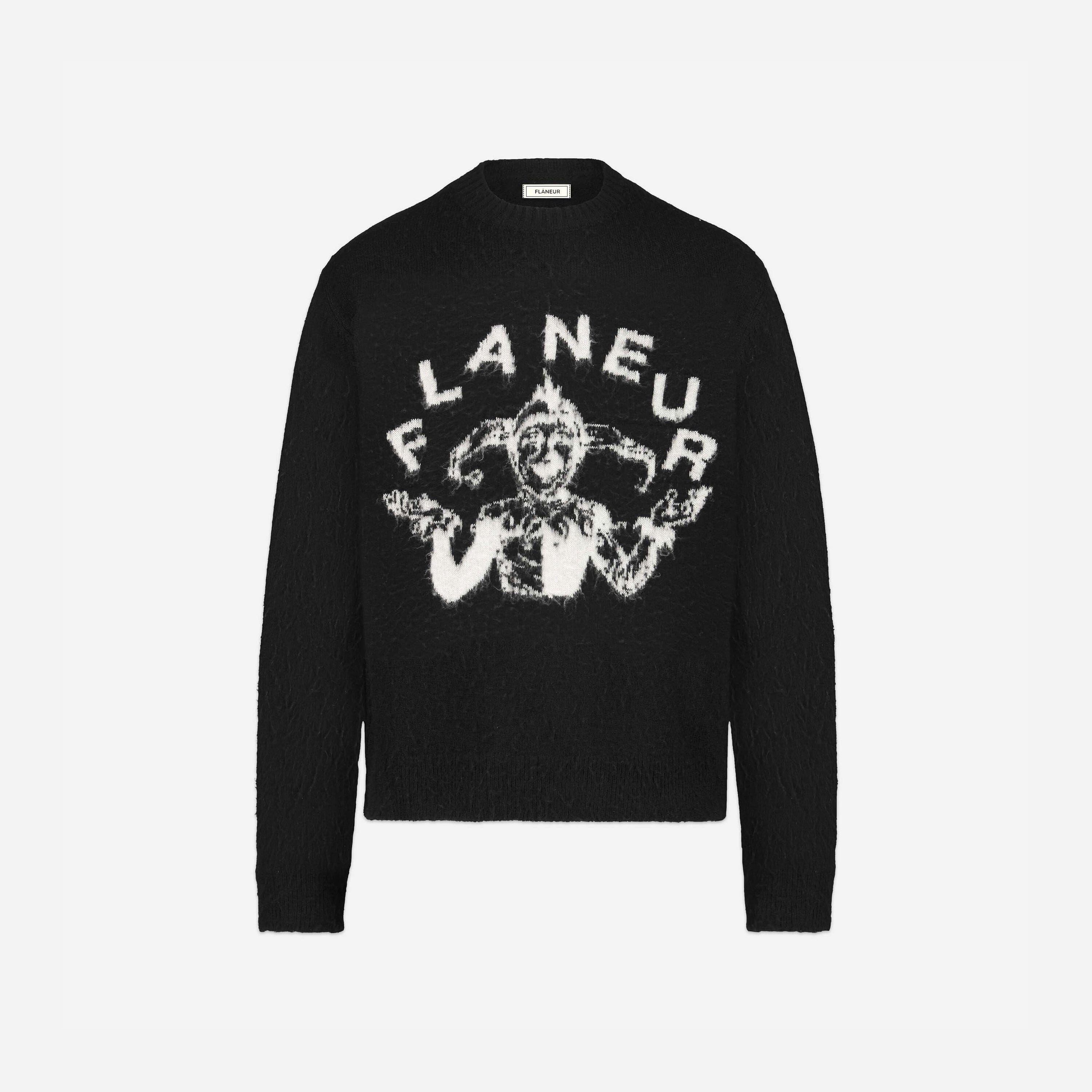 Arlequin Knit Sweater Black – FLÂNEUR