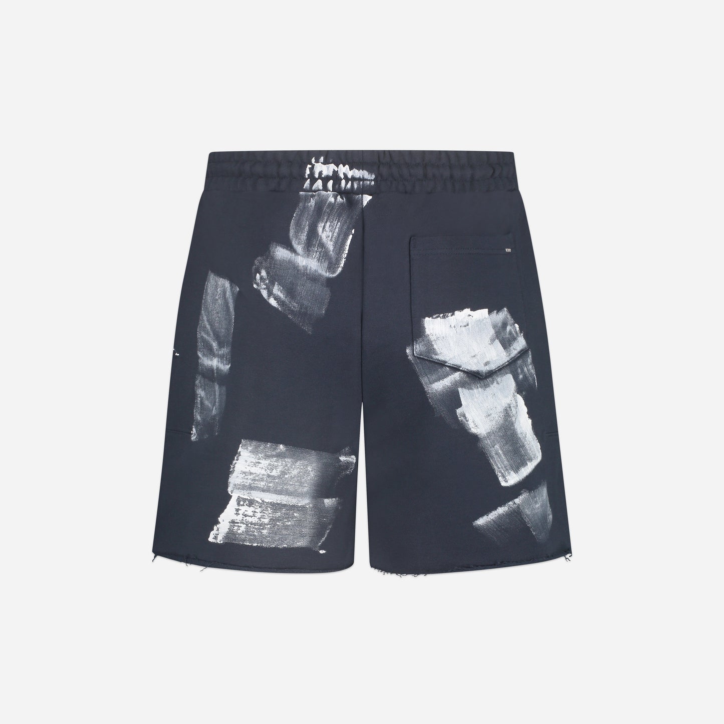 'Atelier' Shorts with Paint Stains in Navy