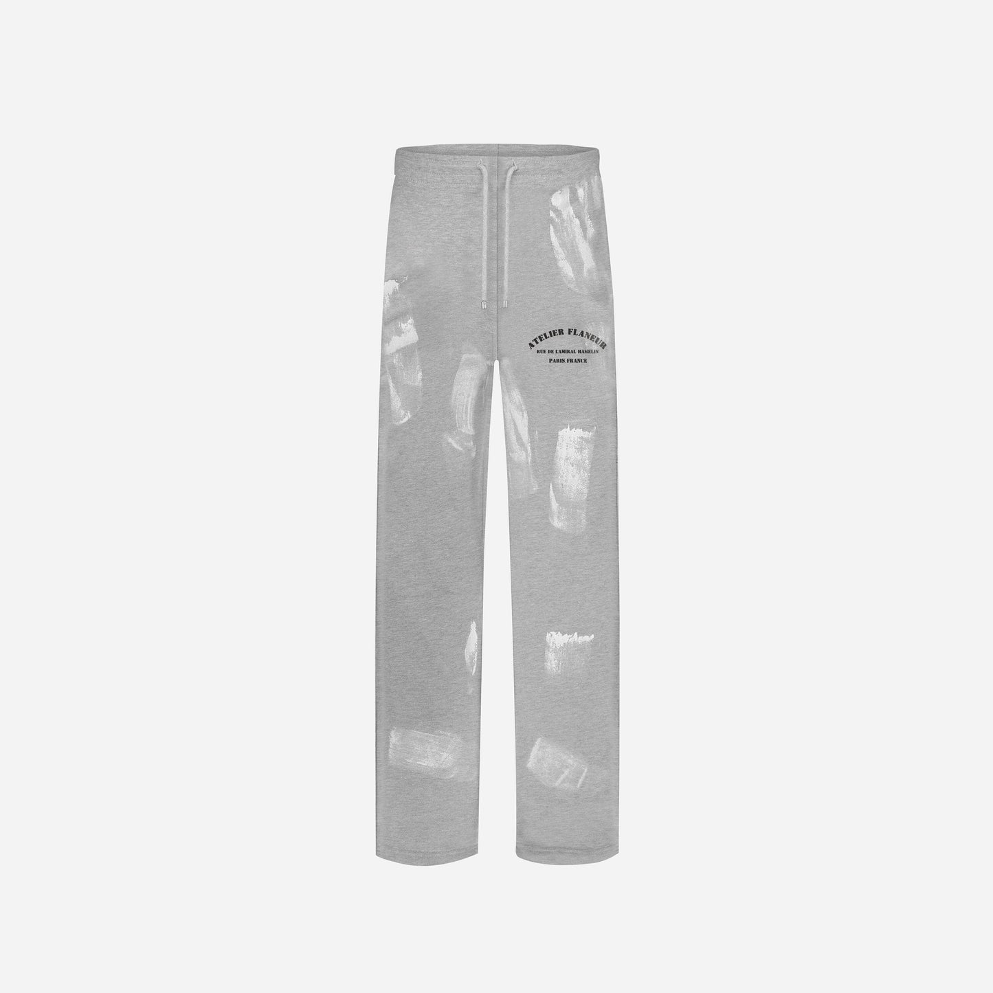 'Atelier' Sweatpants with Paint Stains in Grey