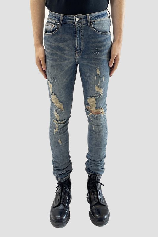 Destroyer Skinny Jeans in Dark Indigo Denim