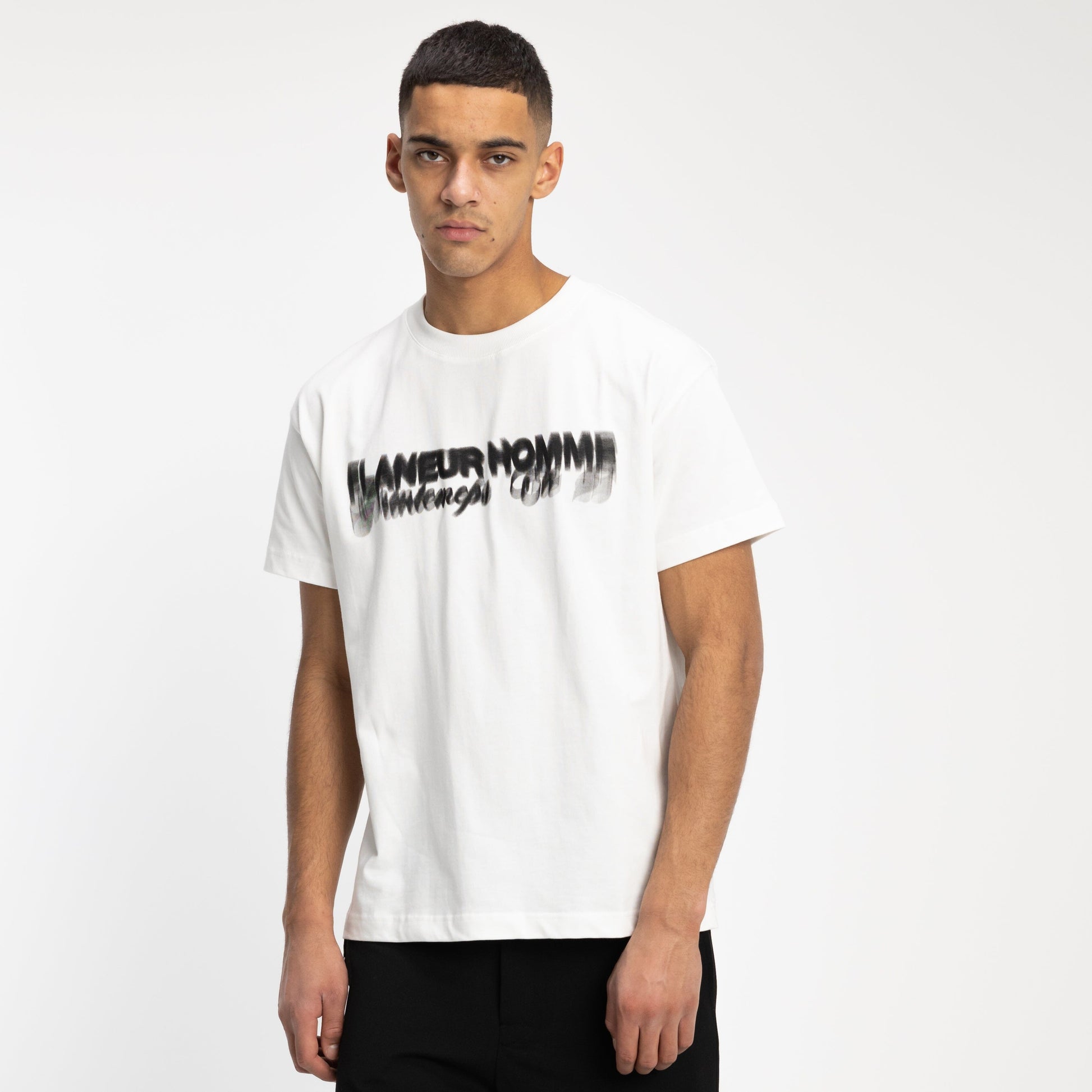 Distorted Printemps-Été T-Shirt in White