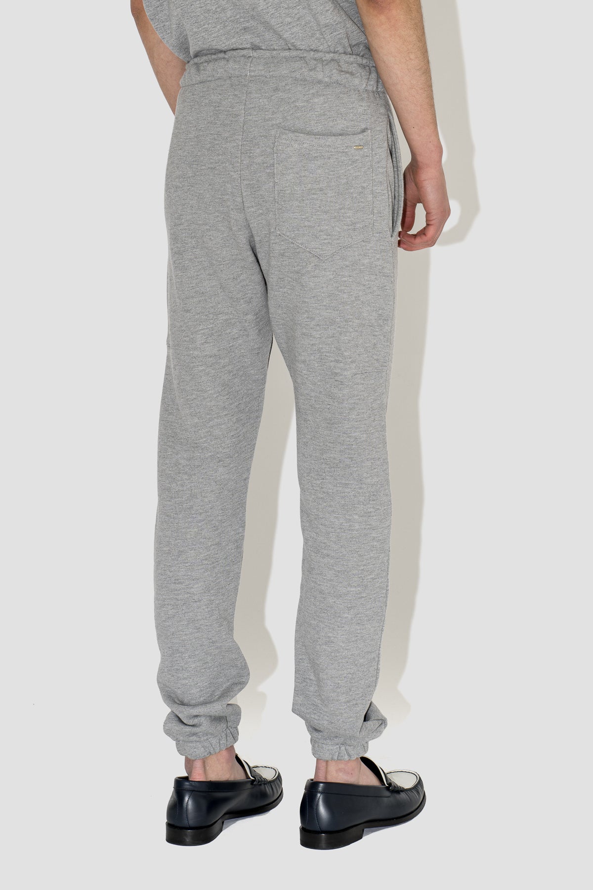 Embroidered Signature Sweatpants in Heather Grey