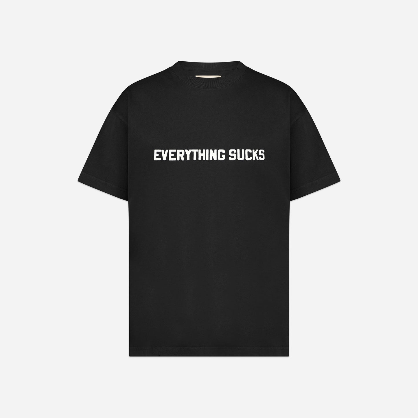 Everything Sucks T-Shirt in Perlite Black