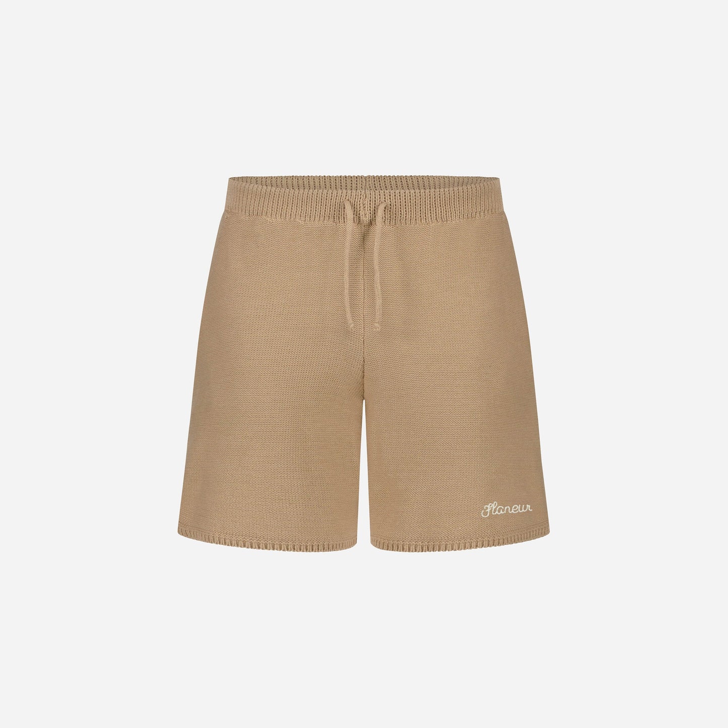 Knitted Shorts in Brown