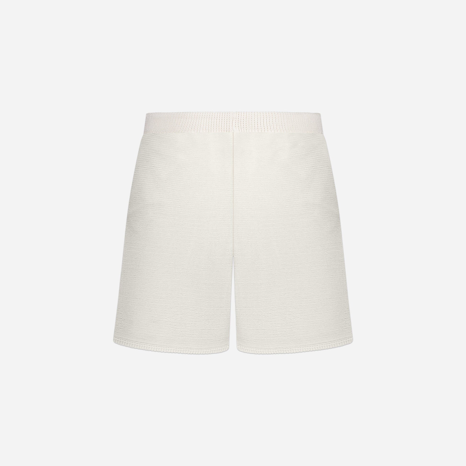 Knitted Shorts in Creme