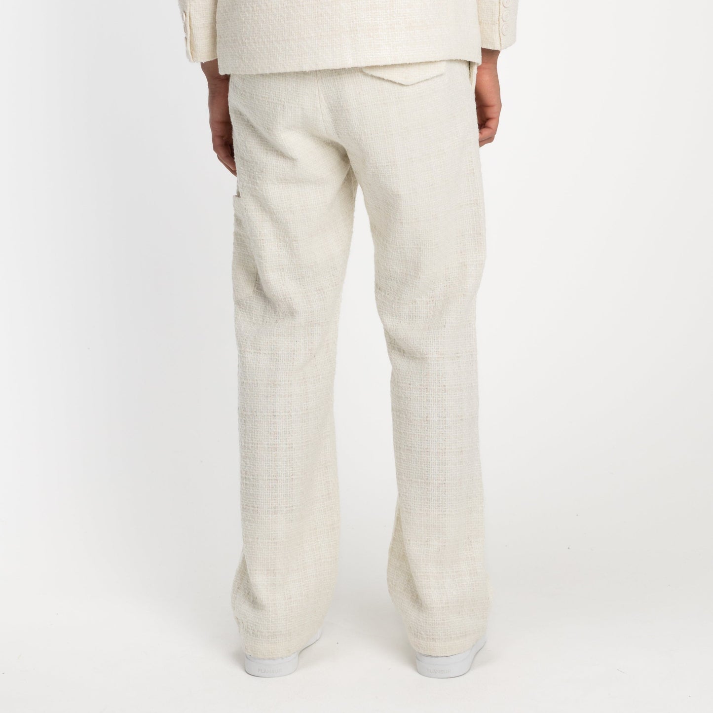 Pantalon in Ecru Tweed